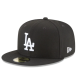 Бейсболка snapback Los Angeles Dodgers LA 59FIFTY MLB черная белая