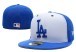 Бейсболка snapback Los Angeles Dodgers LA 59FIFTY MLB белая синяя