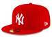 Бейсболка 59FIFTY MLB NEW YORK YANKEES красная snapback